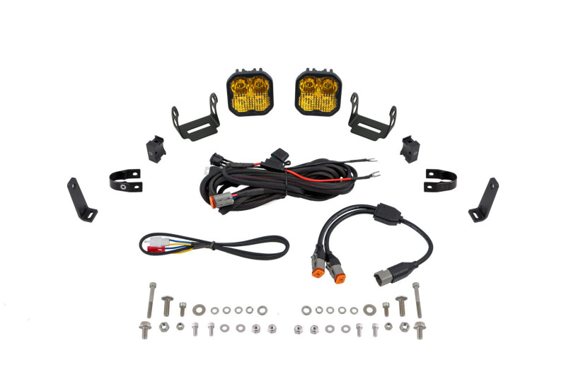 Diode Dynamics SS3 LED Bumper 1 In Roll Bar Kit Sport - Yellow Combo (Pair) thumbnail 2