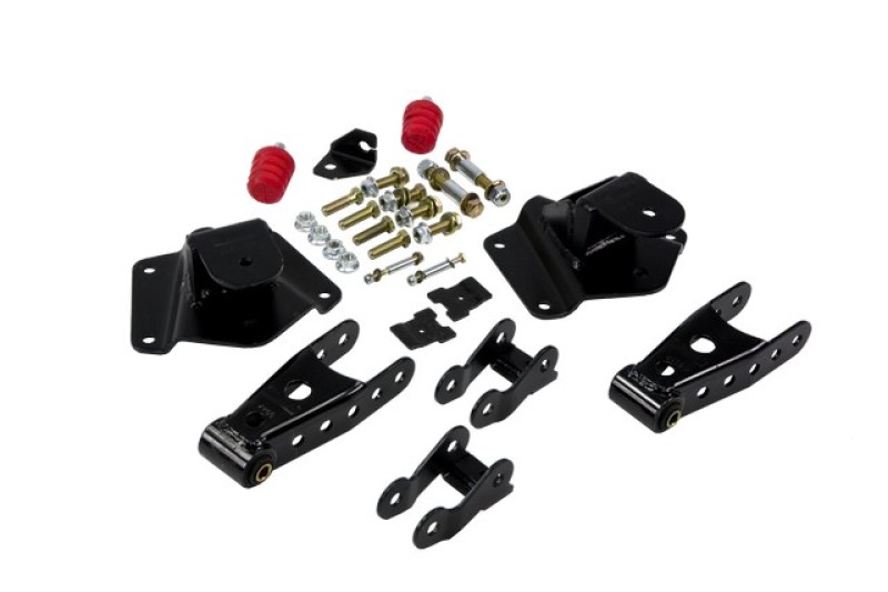 Belltech Rear Shackle Kits 6636 Shackles and Hangers, 4 in. Drop, 2.5 in. Wide Spring, Chevy/GMC, Kit thumbnail 4