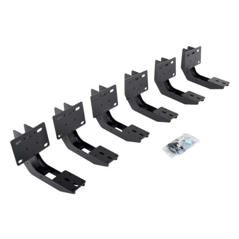 Go Rhino 19-22 Ram 1500 CC 4DR (Not Classic) RB20 Slim Running Boards Kit (w/Brackets) - Bedliner Ct (1x gor69400087ST, 1x gor6943066) thumbnail 2