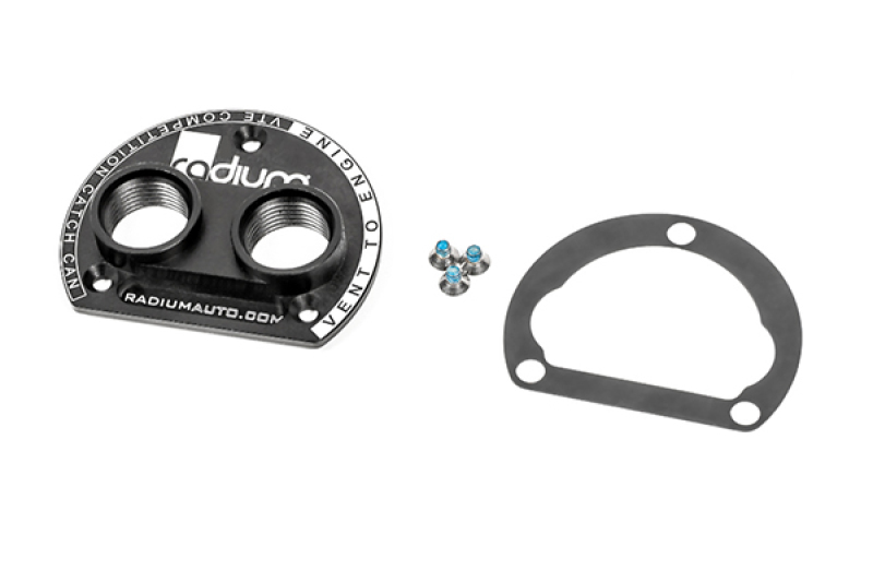 Radium VTA to VTE Competition Catch Can Adapter - 10AN Orb Ports