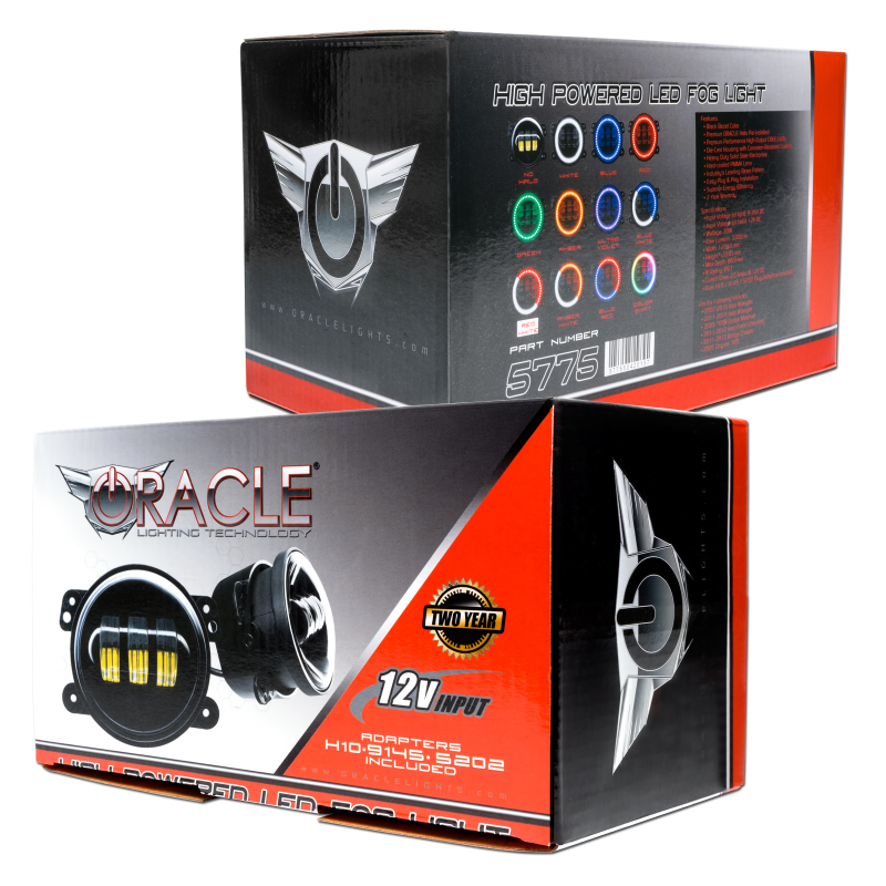 Oracle High Powered LED Fog Lights - Blue thumbnail 3