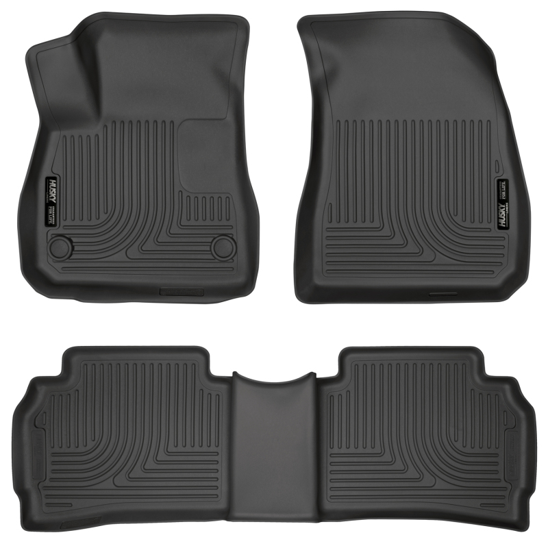 Husky Liners 2016 Chevy Malibu Weatherbeater Black Front & 2nd Seat Floor Liners (Footwell Coverage) thumbnail 5