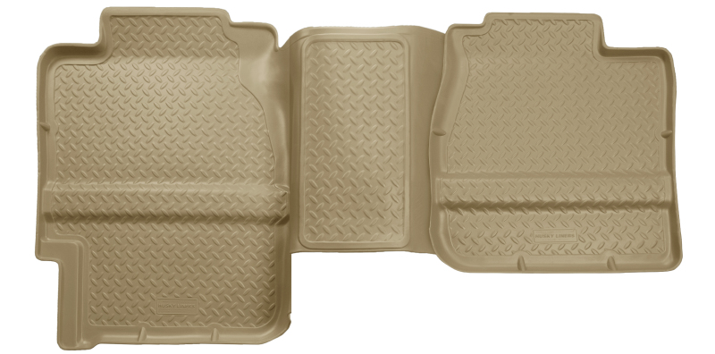 Husky Liners 88-00 GM Full Size Truck 3DR/Ext. Cab Classic Style 2nd Row Tan Floor Liners thumbnail 6