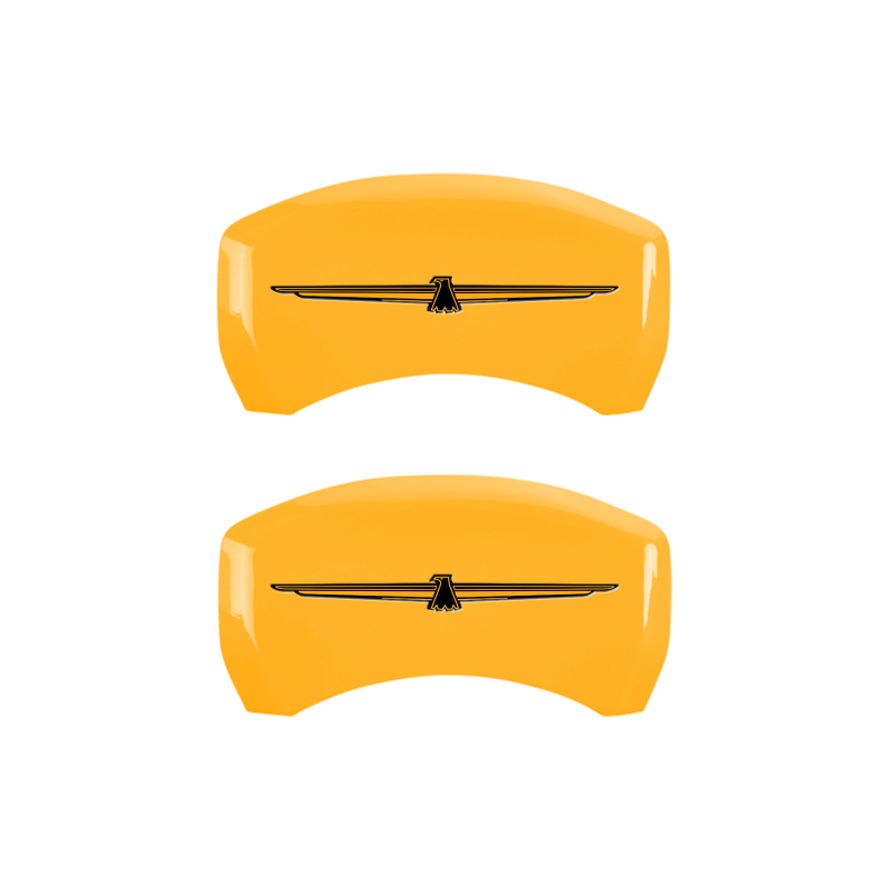 MGP 4 Caliper Covers Eng Fr No Bolts/TBird Rr No Bolts/TBird Yel Finish Blk Char 05 Ford Thunderbird thumbnail 6