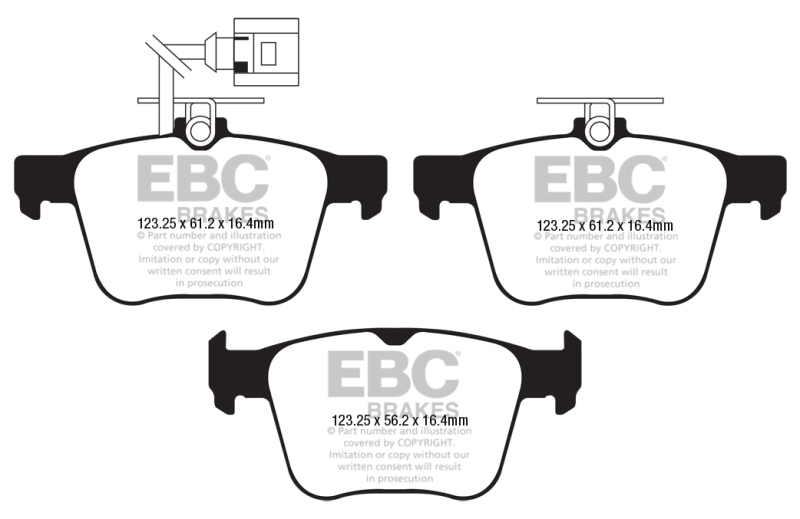 EBC S13 Brake Pad and Rotor Kit (1x ebcDP42295R, 1x ebcRK7422) thumbnail 9