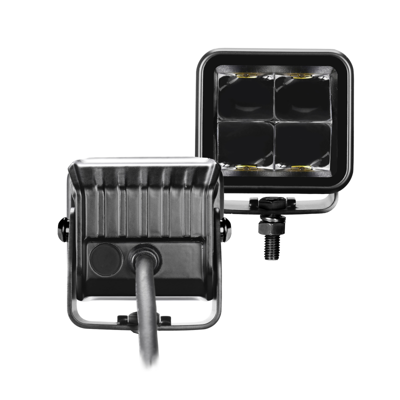 Go Rhino Xplor Blackout Series Cube LED Spot Light Kit (Surface/Threaded Stud Mnt) 2x2 - Blk (Pair) thumbnail 8