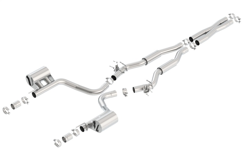 Borla 2015 Dodge Challenger Hellcat 6.2L V8 S-TYPE Catback Exhaust No Tips Factory Valance thumbnail 7