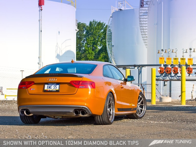 AWE Tuning Audi B8.5 S5 3.0T Touring Edition Exhaust System - Diamond Black Tips (90mm) thumbnail 2