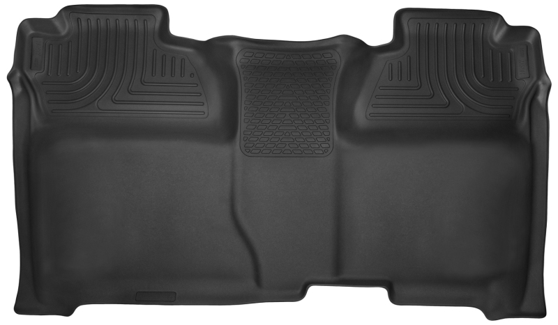 Husky Liners 14-15 Chevy Silverado Crew Cab X-Act Contour Black 2nd Row Floor Liners thumbnail 4