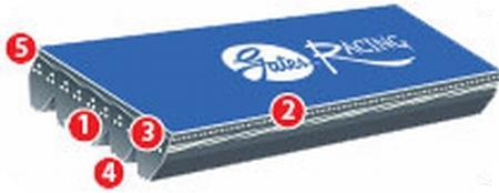 Gates 2010-05 Scion TC 4-Cyl 2.4L Racing Performance Serpentine Belt